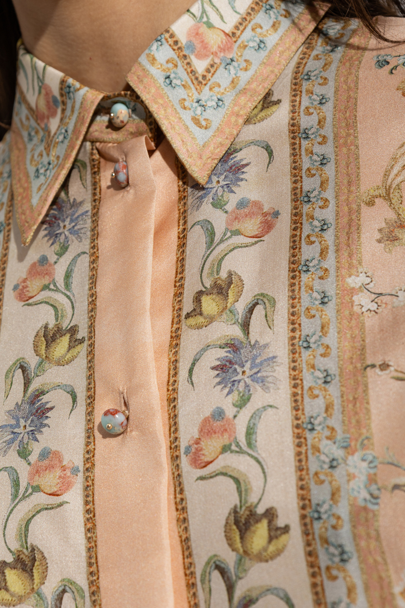 ZIMMERMANN Lucia Silk Embroidery ジマーマン Zimmermann Loose-fit silk shirt | Women's | Vitkac
